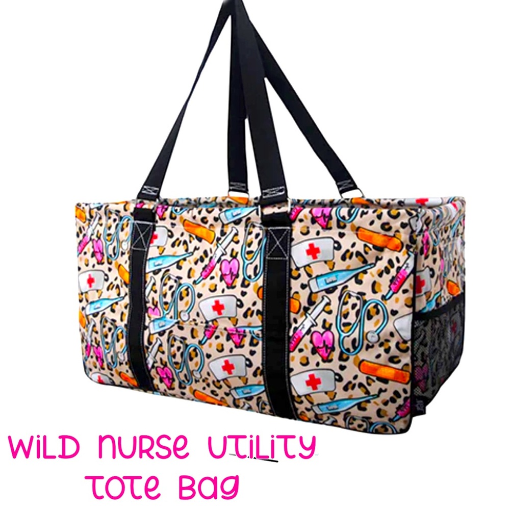 NEW wild Nurse Utility Tote Bag